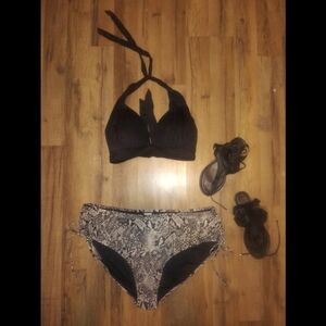 Time and Tru Snakeprint Bikini Bottom